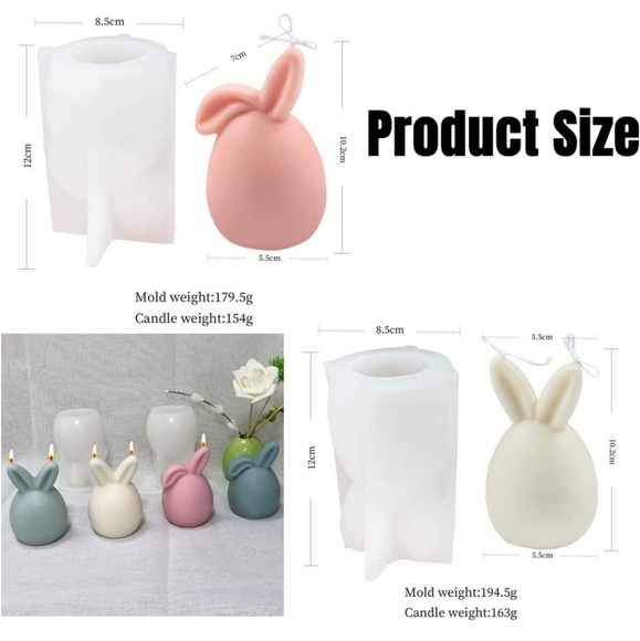 BUNNY CANDLE MOLD - Picture 8 of 9